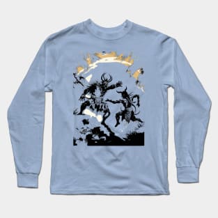 Shaman Dances with the Demon Dance of Fire and Power Long Sleeve T-Shirt